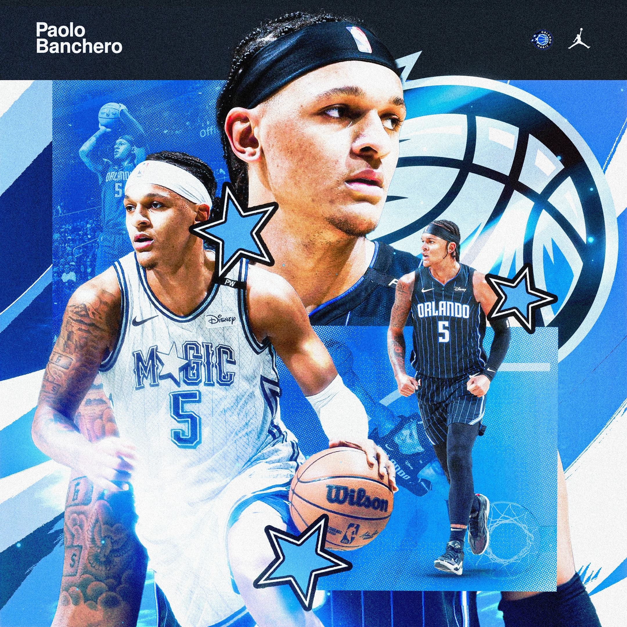 Paolo Banchero graphic for the Orlando Magic