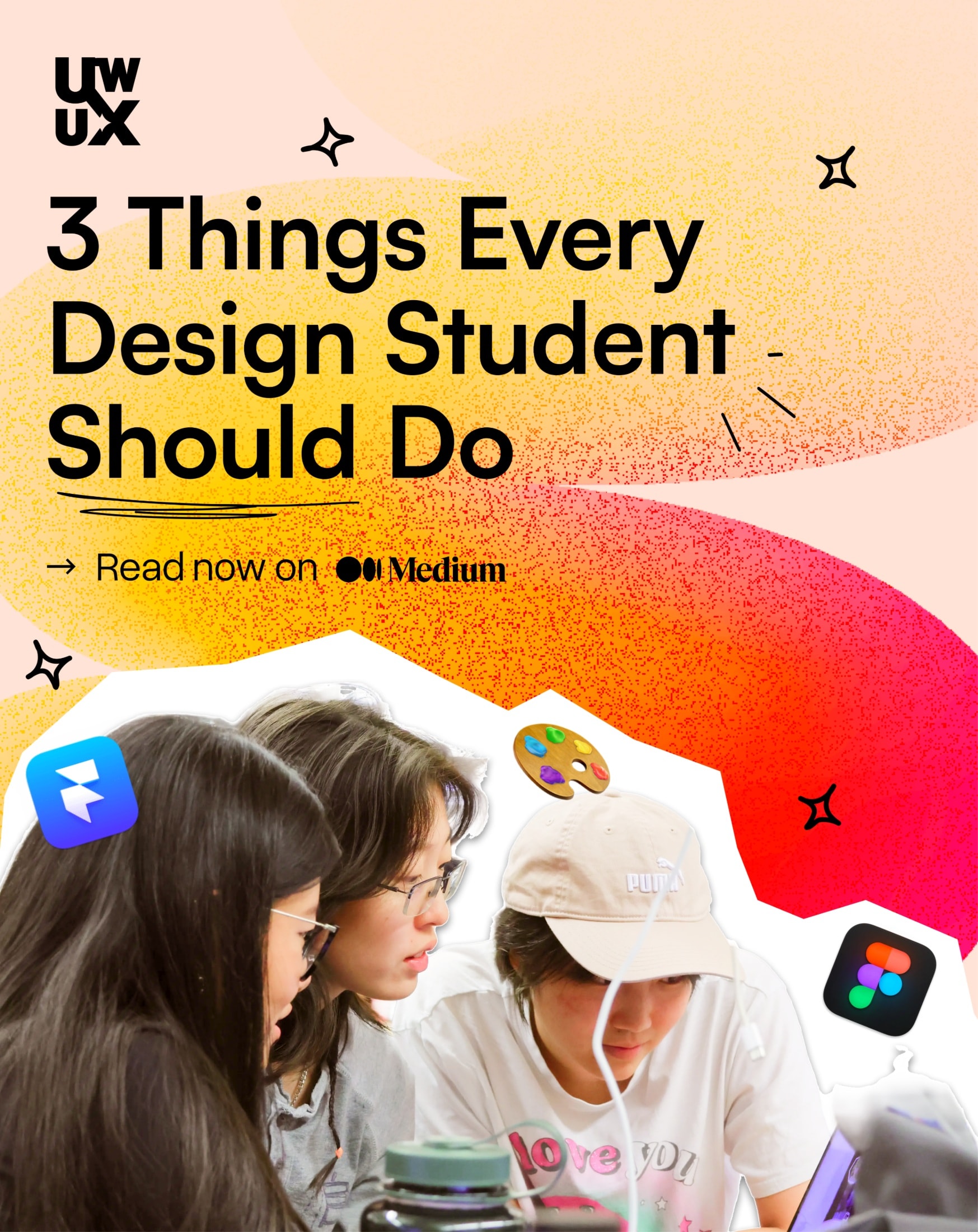 “3 Things Every Design Student Should Do” newsletter cover